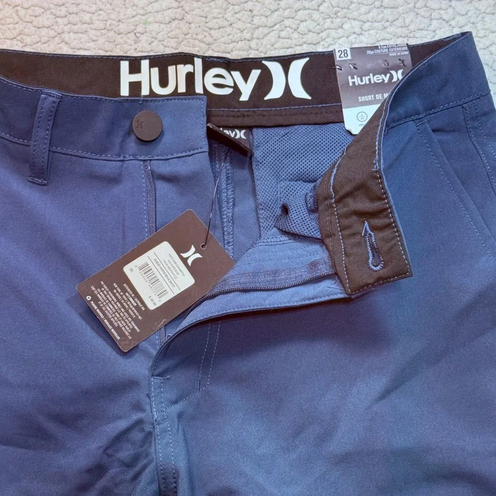 Hurley Walkshorts Men's‎ 28 Black Hybrid 4-Way Stretch Water Repellent NWT